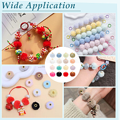 96Pcs 16 Colors Plush Pompom Pendants&nbsp;FIND-PH0027-63