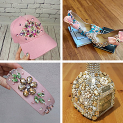 100Pcs 10 Colors Sew on Rhinestone&nbsp;DIY-CW0001-38
