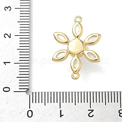Brass Pave Cubic Zirconia Connector Charms&nbsp;KK-P342-04G