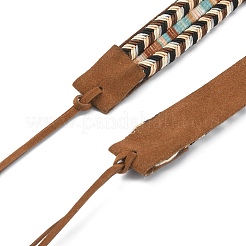 Imitation Leather Braided Southwestern Cowboy Hat Belt&nbsp;FIND-WH0033-07