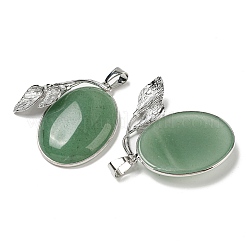 Natural Green Aventurine Pendants&nbsp;G-Z050-05C