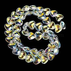 Electroplate Glass Beads Strands&nbsp;EGLA-B008-01A-AB02
