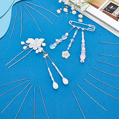 500Pcs 304 Stainless Steel Flat Head Pins&nbsp;STAS-PH0007-44