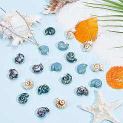 20Pcs 4 Colors Handmade Porcelain Beads&nbsp;PORC-PA0001-43