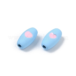 Spray Painted Alloy Beads&nbsp;PALLOY-S038-16H