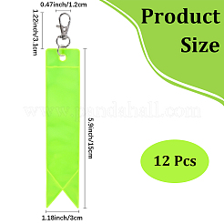 12Pcs Rectangle PVC Pendant Keychains&nbsp;AJEW-CN0005-24A