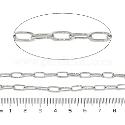304 Stainless Steel Textured Cable Chains&nbsp;CHS-G050-06P