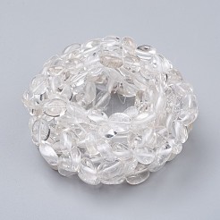 Natural Quartz Crystal Stretch Beaded Bracelets&nbsp;BJEW-K213-C01