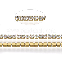304 Stainless Steel Rhinestone Strass Chains&nbsp;STAS-T055-12G-B