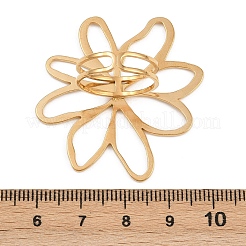 Adjustable 304 Stainless Steel Cuff Rings for Women&nbsp;RJEW-B135-02G
