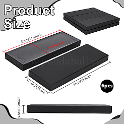 Paper Cardboard Tie Storage Boxes&nbsp;CON-WH0107-64B