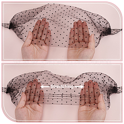 Polyester Lace Face Veil Mask&nbsp;AJEW-WH0518-72