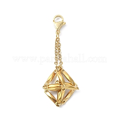 304 Stainless Steel Pouch Stone Holder Pendant Decoration&nbsp;HJEW-JM01533-02