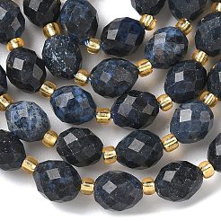 Natural Dumortierite Beads Strands&nbsp;G-F809-A39-01