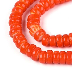 Handmade Millefiori Glass Beads Strands&nbsp;LAMP-T021-28A-02