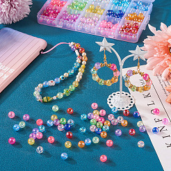 300Pcs 15 Colors Transparent Acrylic Beads&nbsp;MACR-TA0001-29