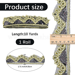 Sparkle Polyester Lace Ribbon&nbsp;SRIB-WH20020-049D