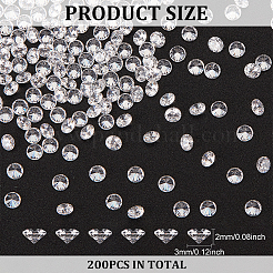 200PCS Cubic Zirconia Cabochons&nbsp;ZIRC-FG0001-07
