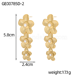304 Stainless Steel Dangle Earrings&nbsp;EJEW-OY011-82G