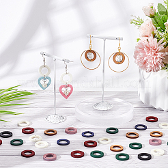 140Pcs 7 Colors Wood Connector Charms&nbsp;WOOD-NB0002-21