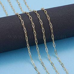 Soldered Brass Paperclip Chains&nbsp;CHC-G005-06G-01
