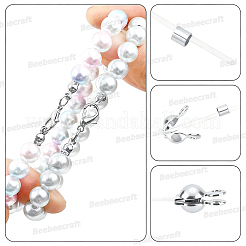 1000Pcs 2 Colors Brass Crimp Beads&nbsp;KK-BBC0029-45