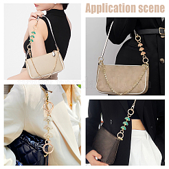 3Pcs 3 Colors Fan with Flower Alloy Enamel Link Purse Strap Extenders&nbsp;FIND-WR0009-38