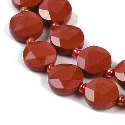 Natural Red Jasper Beads Strands&nbsp;G-C116-A66-01