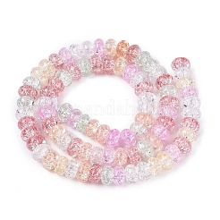 Crackle Transparent Glass Beads Strands&nbsp;GLAA-N069-02A-M