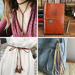 25M 5 Colors Flat Imitation Leather Cord&nbsp;OCOR-TA0001-46