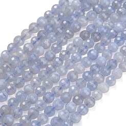 Natural Blue Lace Agate Beads Strands&nbsp;G-C280-B07-6mm