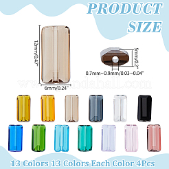 52Pcs 13 Colors K9 Glass&nbsp;SWAR-WR0001-01