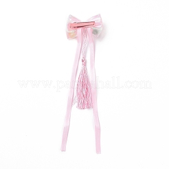 Bowknot Long Ribbon Alligator Hair Clip&nbsp;PHAR-D013-03A