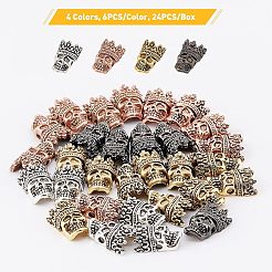 Tibetan Style Alloy Beads&nbsp;TIBEB-FH0001-02