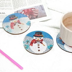 DIY Christmas Coaster Diamond Painting Set with Holder&nbsp;PW-WG26351-01