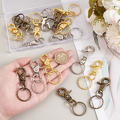 18Pcs 3 Colors Iron Swivel Clasps with Key Rings&nbsp;HJEW-PH0001-79