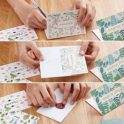 Envelope and Floral Pattern Thank You Cards Sets&nbsp;DIY-CP0001-82