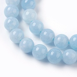 Dyed Natural White Jade Beads Strands&nbsp;G-P407-01