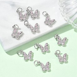 SHEGRACE Brass Pave Clear Cubic Zirconia Pendants&nbsp;XGRQ3Q731-628P-C