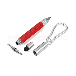 Aluminum Practical 6-in-1 Keychain Pen&nbsp;AJEW-R004-01P-07