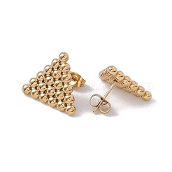 Ion Plating(IP) 304 Stainless Steel Triangle Stud Earrings for Women&nbsp;EJEW-E199-18G