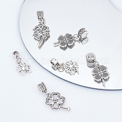 48Pcs 3 Styles Tibetan Style Alloy European Dangle Charms&nbsp;FIND-CA0005-55