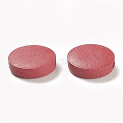Spray Painted Natural Maple Wood Beads&nbsp;WOOD-M007-10A