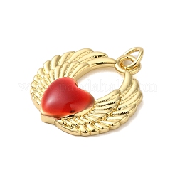 Rack Plating Brass Enamel Pendants&nbsp;KK-S372-01G-04