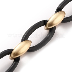 Handmade Opaque Spray Painted Acrylic Cable Chains&nbsp;AJEW-JB00804