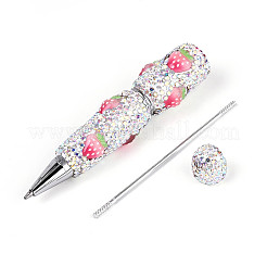 Resin & Polymer Clay Pave Rhinestone Ball-Point Pen&nbsp;AJEW-T013-04G