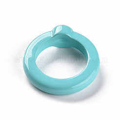 Opaque Acrylic Finger Rings&nbsp;RJEW-T016-06