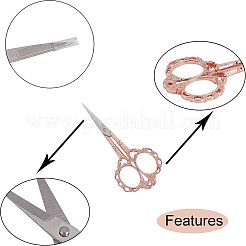 Stainless Steel Sewing Scissors&nbsp;TOOL-WH0018-32RGP