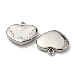 304 Stainless Steel Enamel Pendants&nbsp;STAS-L022-008P