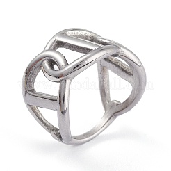 Tarnish Resistant Unisex 304 Stainless Steel Finger Rings&nbsp;RJEW-K233-14B-P